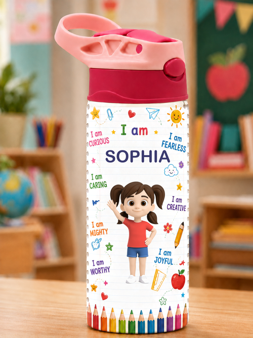 Personalized kids bottle sample