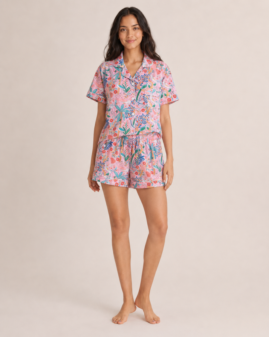 Tropicana Pop Pajama Set - Blush Pop