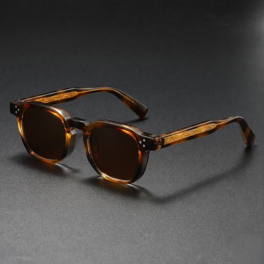 Valen Retro Shades New Leopard - Hero 3Quarter