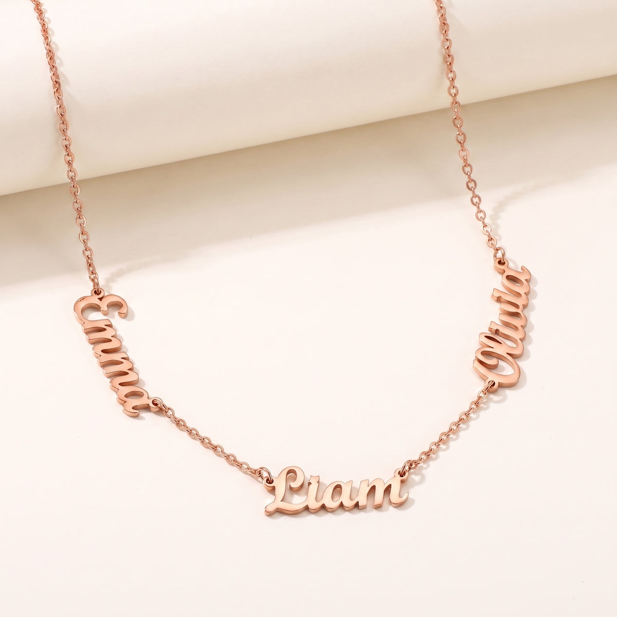 Rose Gold | studio three name necklace