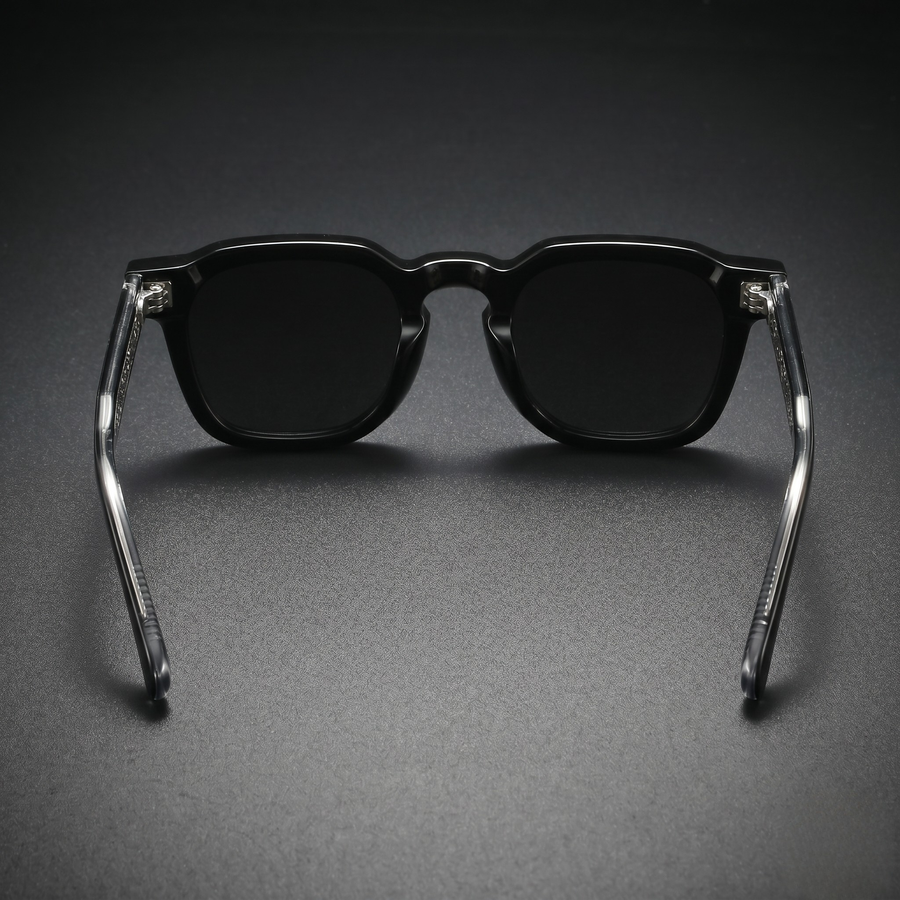 Valen Retro Shades Black - Back Rear