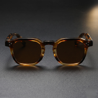 Valen Retro Shades New Leopard - Front On