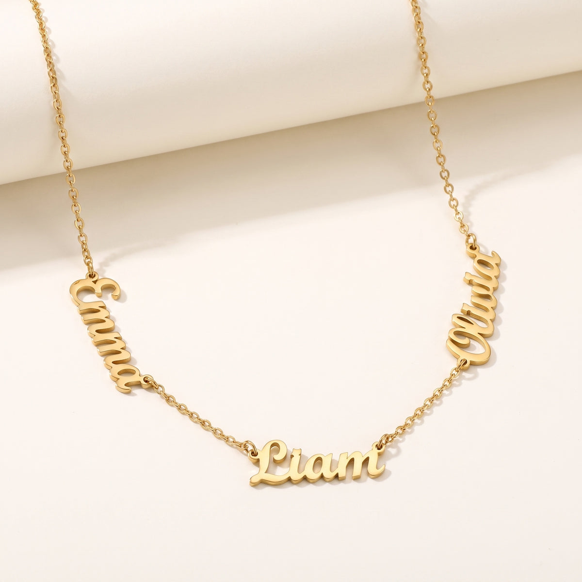 Gold | studio three name necklace