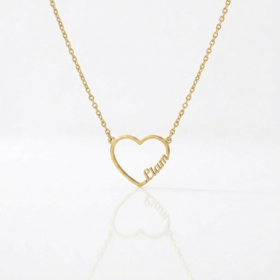Personalized Love Necklace — dainty necklace, view 4