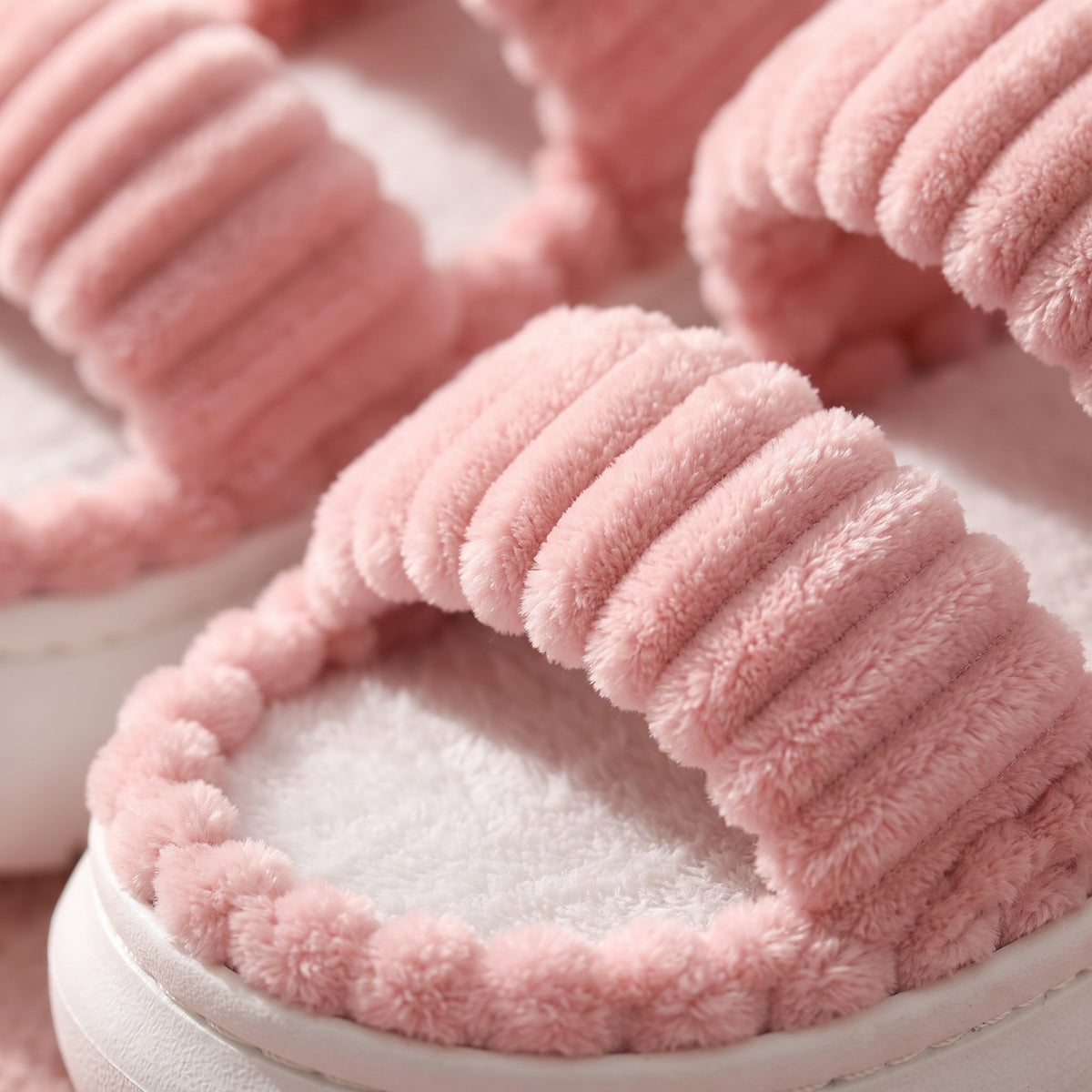 Pink | plush corduroy texture