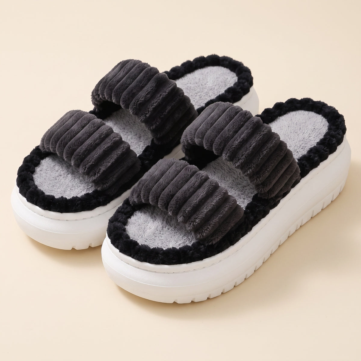 Black | Cozy Cloud Slippers studio