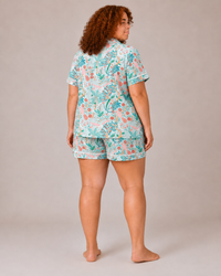 Tropicana Pop Pajama Set - Aqua Pop
