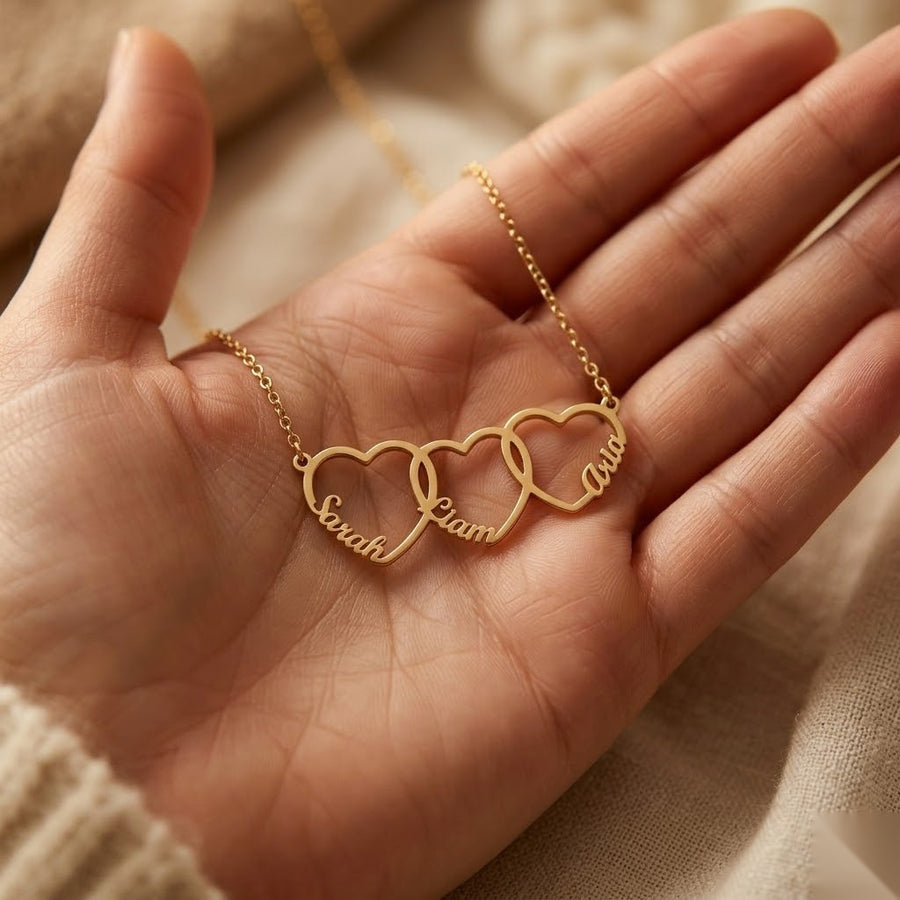 Personalized Love Necklace — dainty necklace, view 3