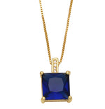 Solara Gem Necklace — dainty necklace, view 3