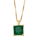 Solara Gem Necklace — dainty necklace, view 5