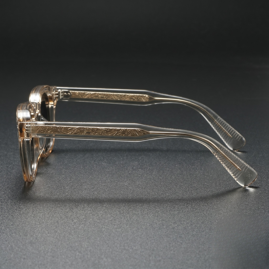 Valen Retro Shades Silver - Side Profile