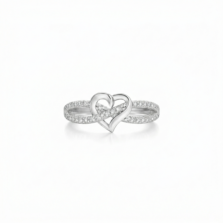 Infinity Heart Ring — dainty ring