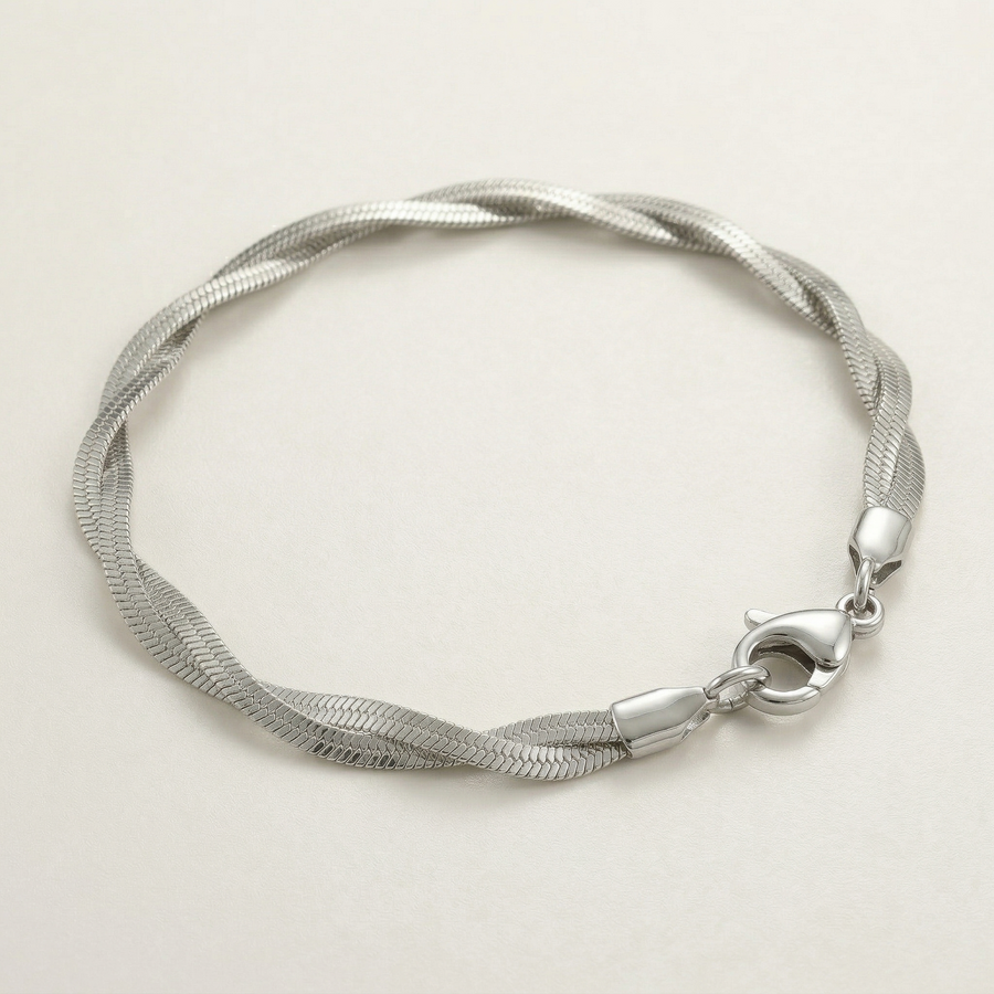 Atlas Steel Bracelet — dainty bracelet, view 4