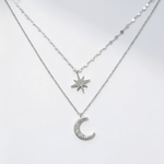 Luna Etoile Necklace — dainty necklace, view 2