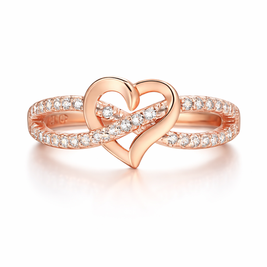 Infinity Heart Ring — dainty ring, view 8