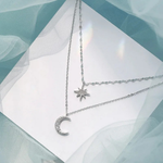 Luna Etoile Necklace — dainty necklace, view 3