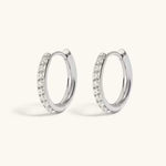 Eterna Hoops — gold hoop earrings, view 4