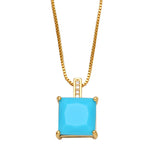 Solara Gem Necklace — dainty necklace, view 10