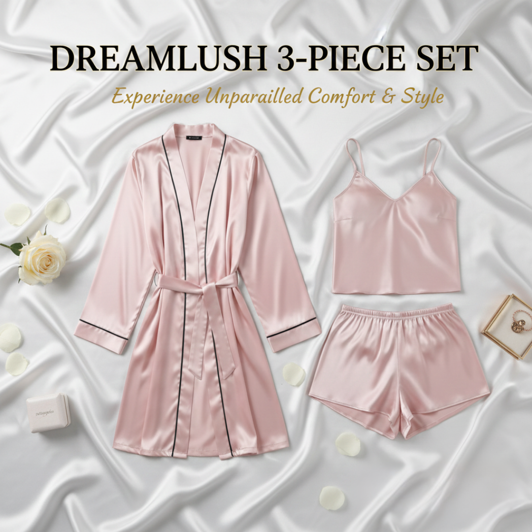 DreamLush 3-Piece Set — cozy matching lounge set for women, view 3