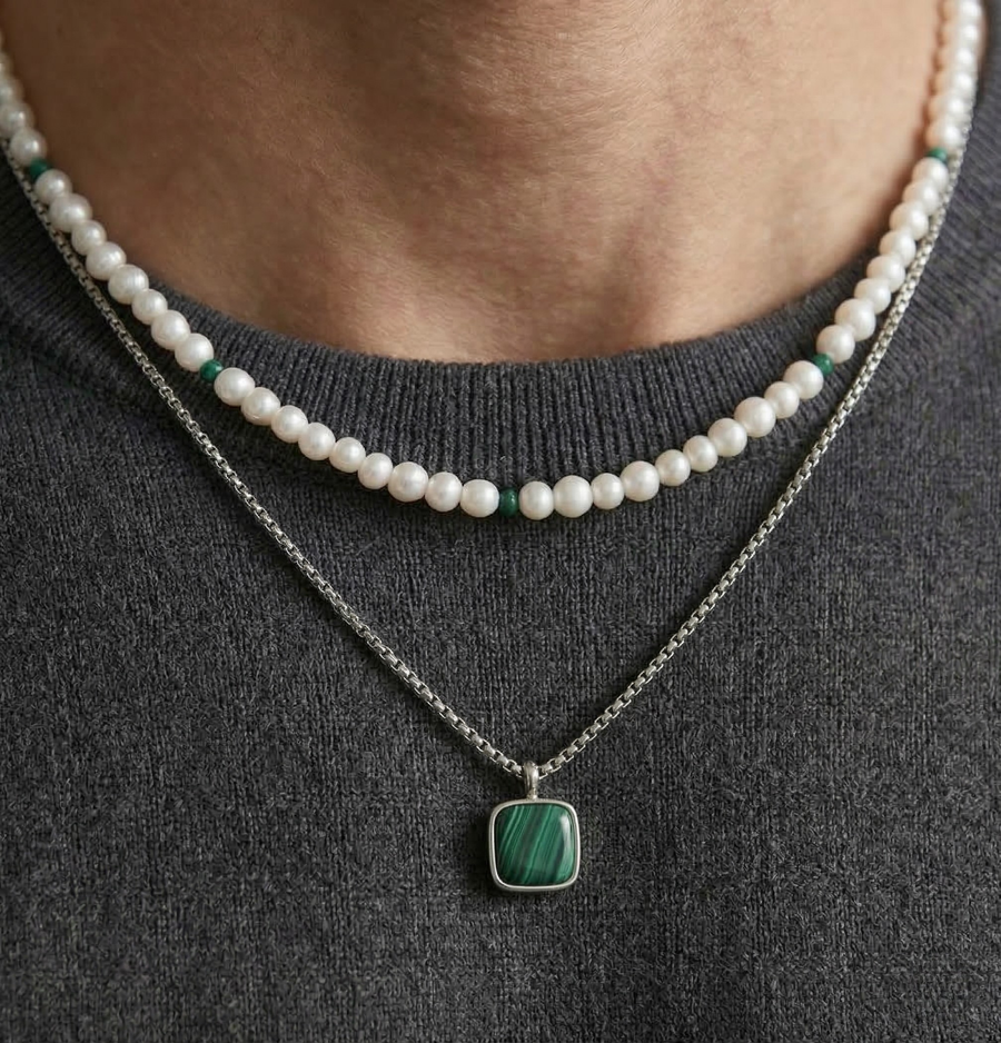 Monaco Pendant — dainty necklace, view 3