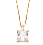 Solara Gem Necklace — dainty necklace, view 8