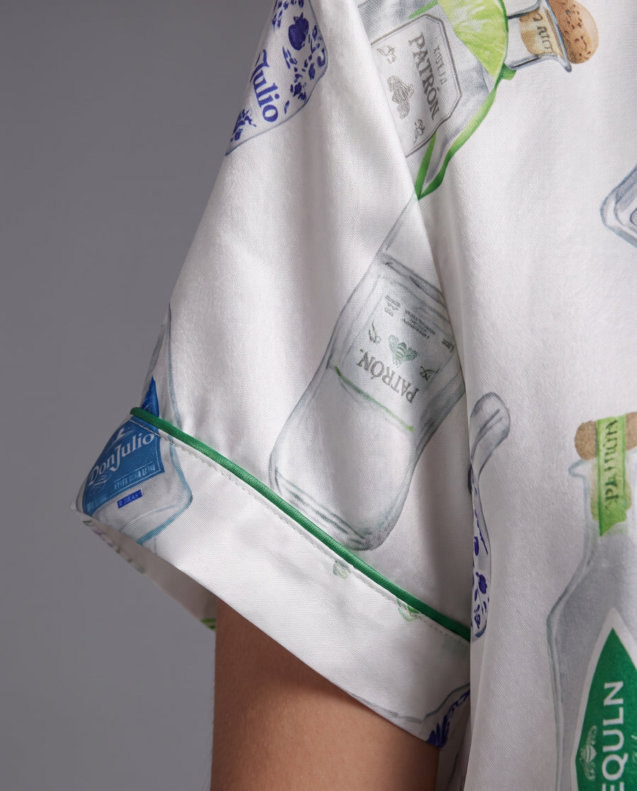 Tequila Pajama Set - cuff & hem detail