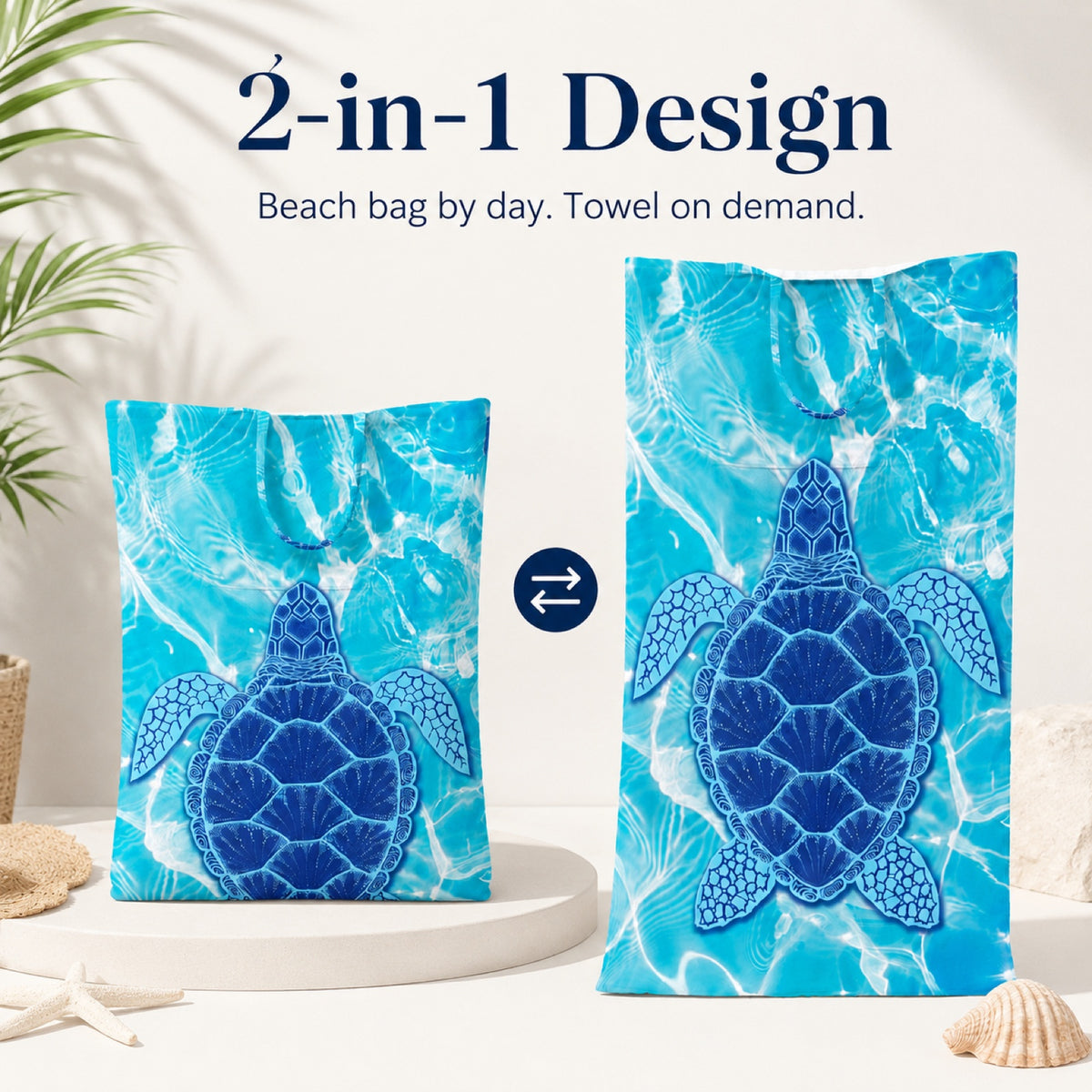 AQUA | 2-in-1 design bag converts to towel