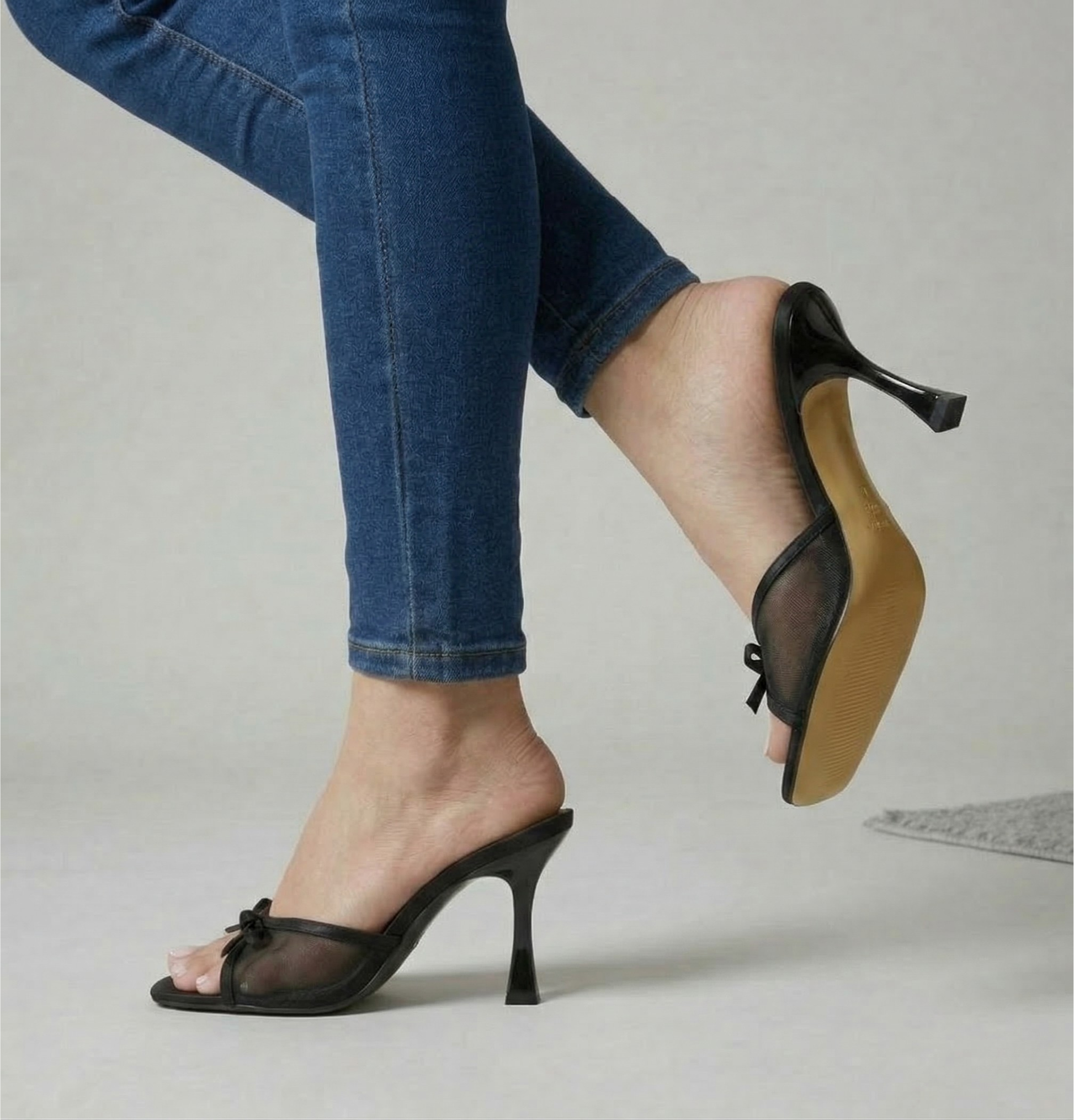 Bella Bow Heels — cushioned slip-on shoes, view 4