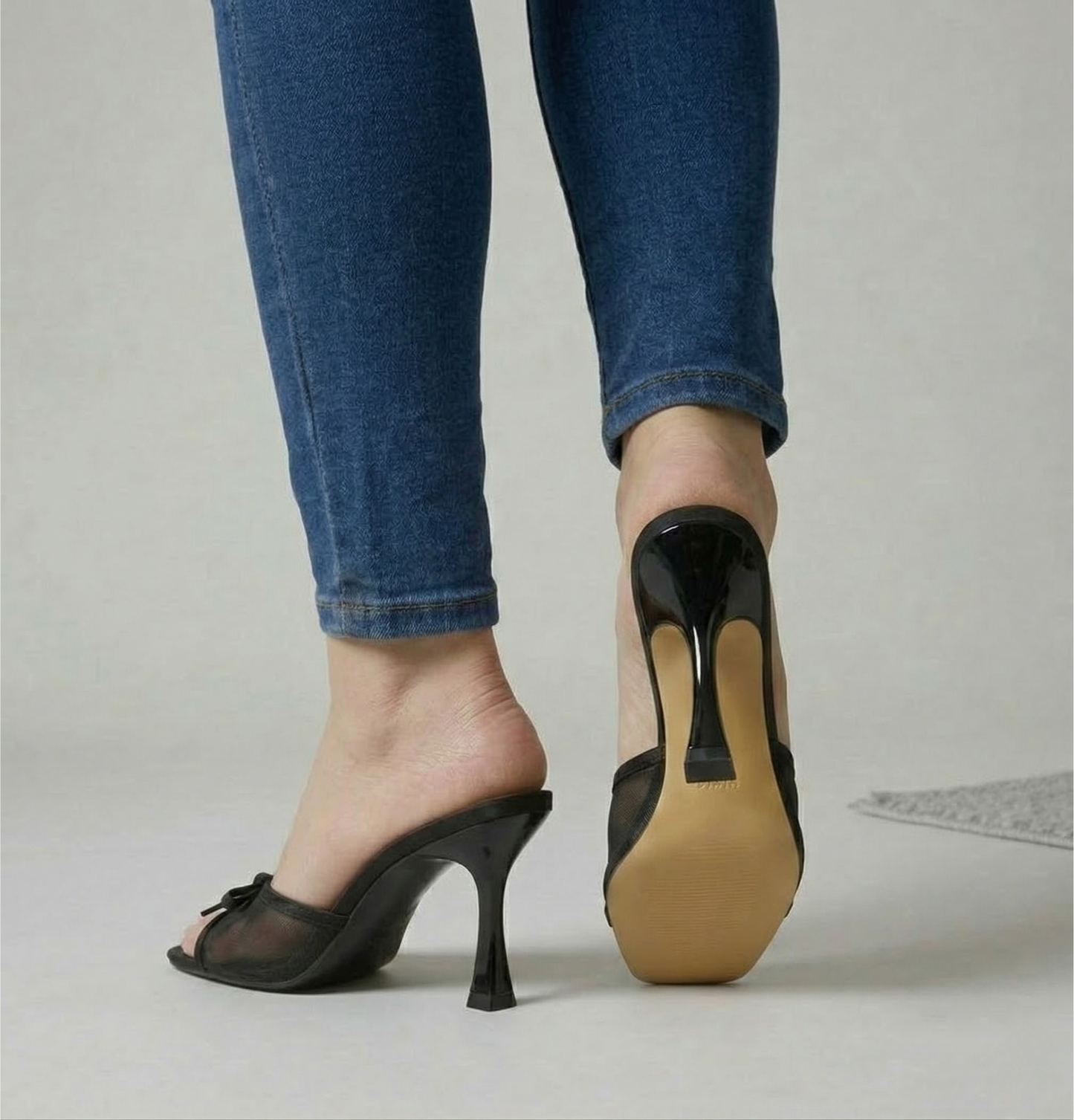 Bella Bow Heels — cushioned slip-on shoes, view 5