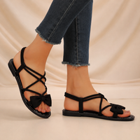 Sorella Bow Sandals - Black
