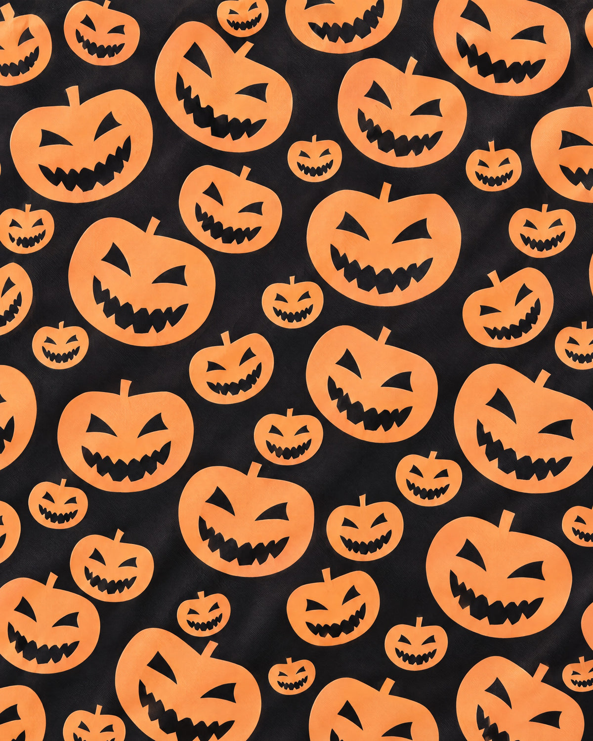 Cozy Halloween Nights Set in Pumpkin Night — print close-up