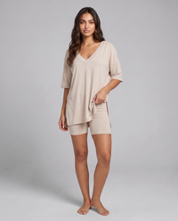 DreamFlow V-Neck Lounge Set - Off-White 3