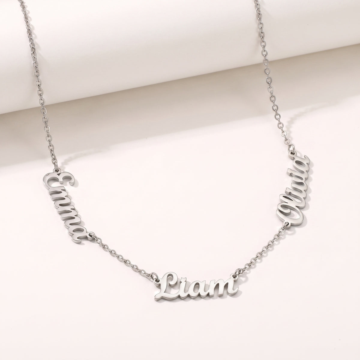 Silver | studio three name necklace