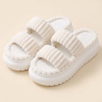 White | Cozy Cloud Slippers studio