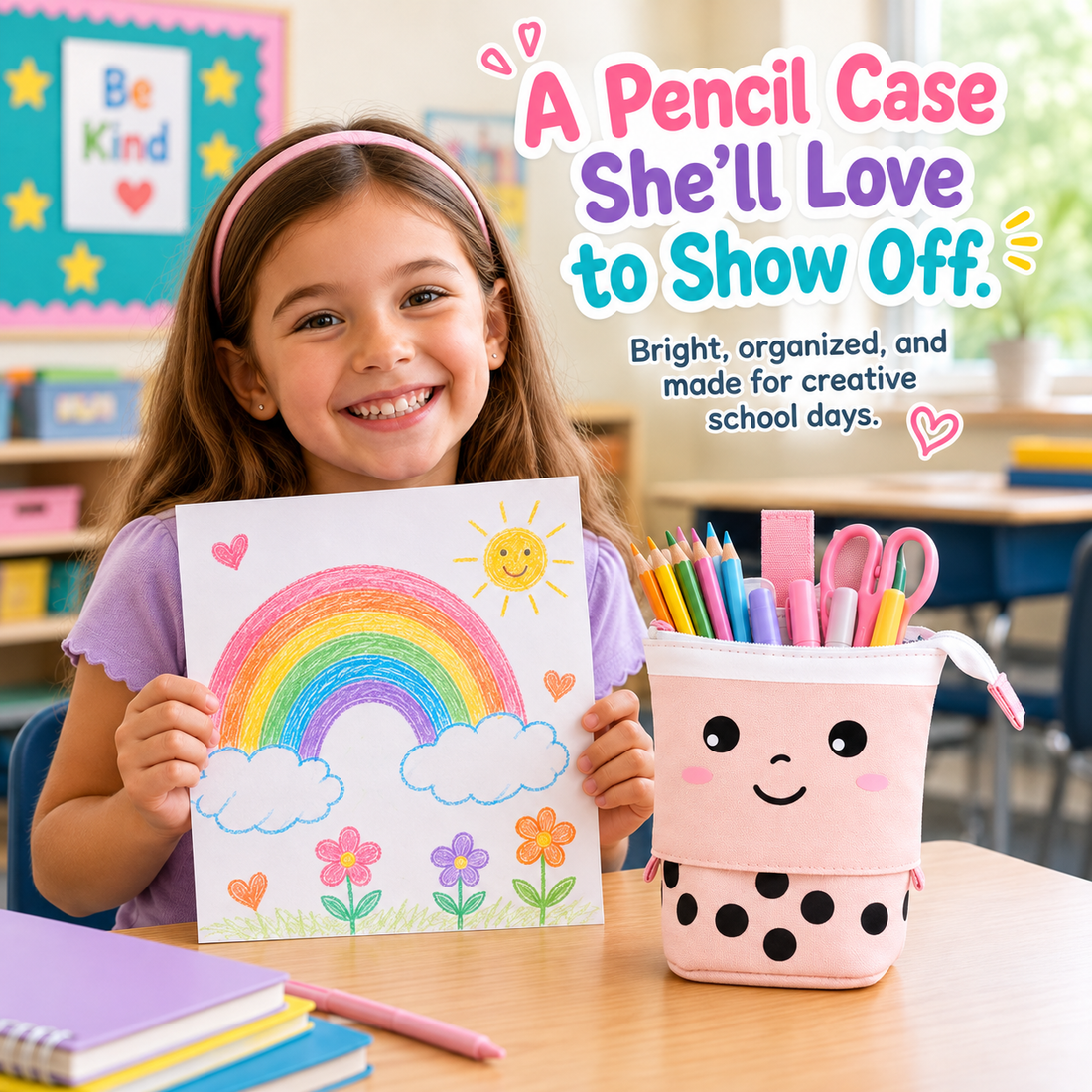A pencil case they will love to show off