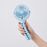BreezyBuddy 360 Stroller Fan — Blue, handheld compact size