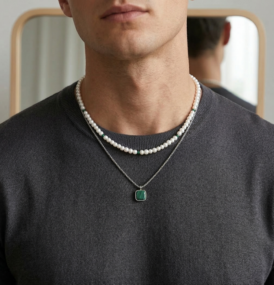 Monaco Pendant — dainty necklace, view 4