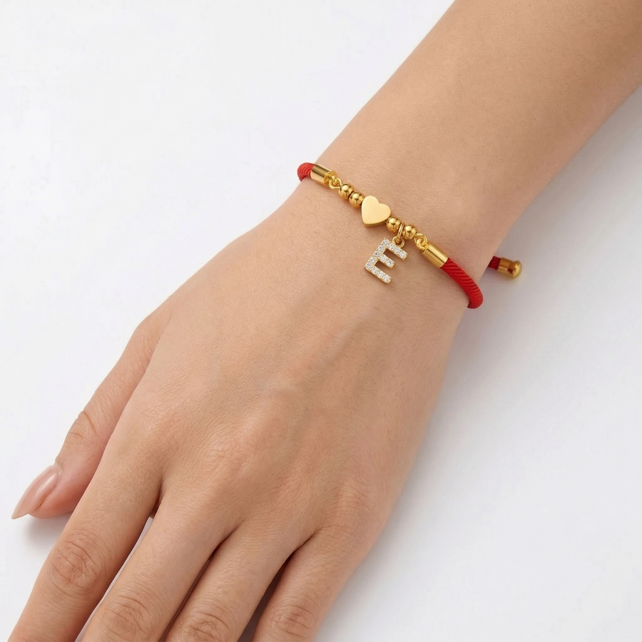 Love Initial Bracelet