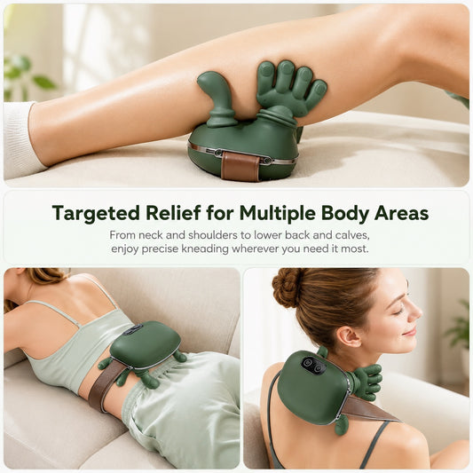 Targeted relief for neck, shoulders, lower back, waist and calves