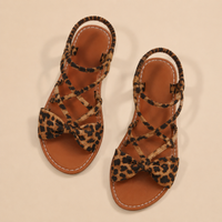 Sorella Bow Sandals - Leopard