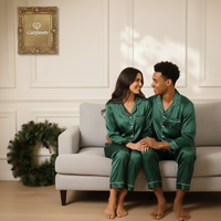 Luna Luxe Couple Set - Dark Green