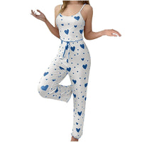 Sky Blue | Sweetheart Set — cozy matching heart lounge set in sky blue