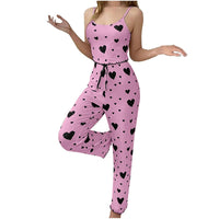 Dark Pink | Sweetheart Set — cozy matching heart lounge set in dark pink