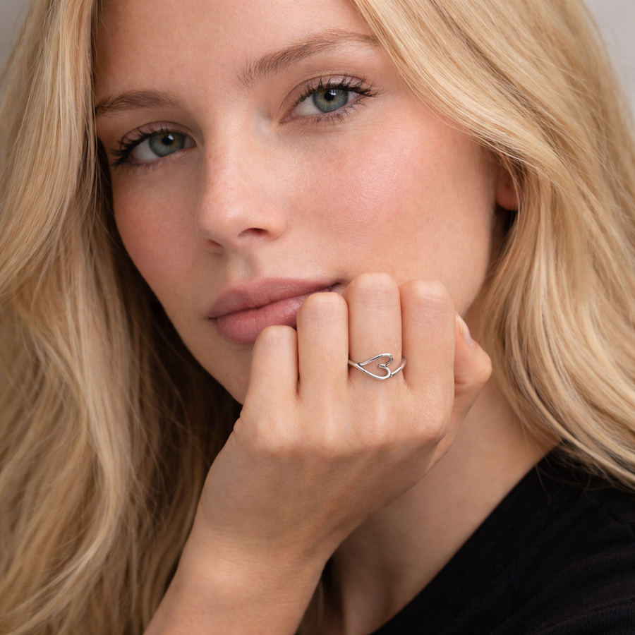 The Aria Ring — dainty ring, view 4