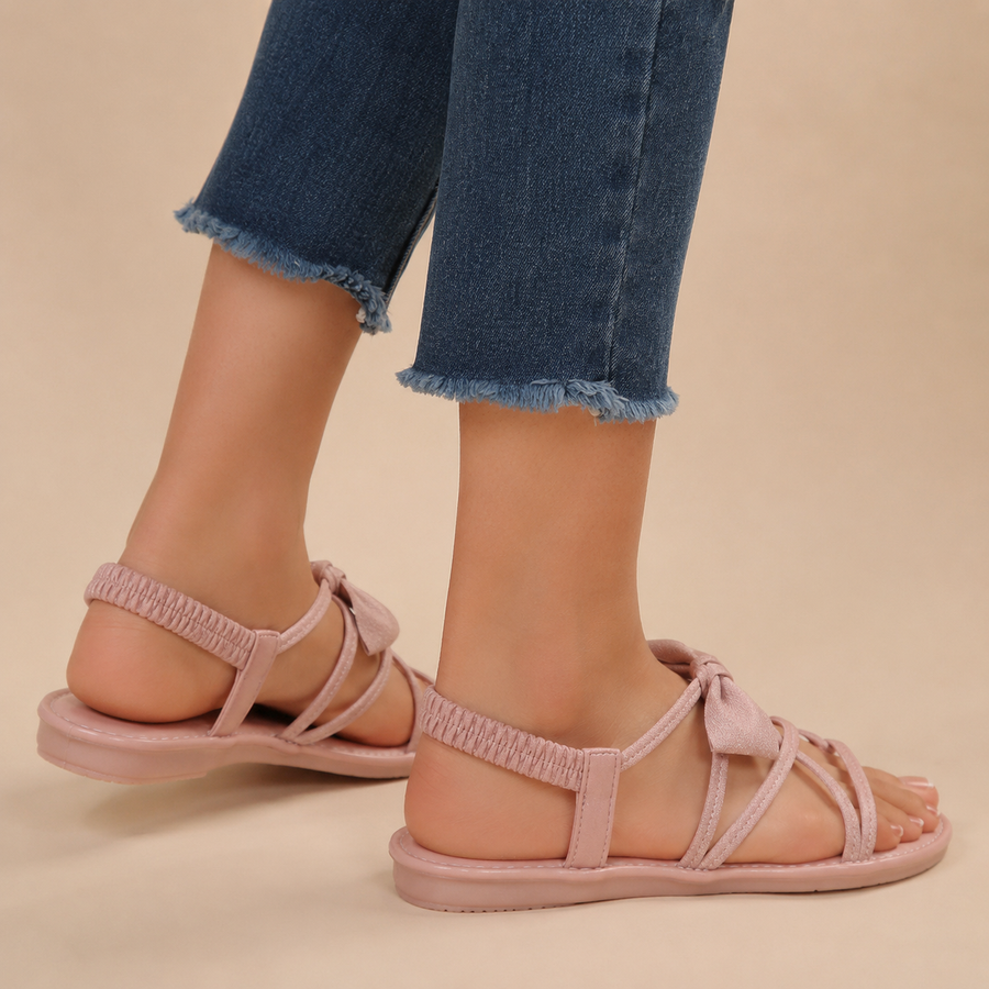 Sorella Bow Sandals - Pink