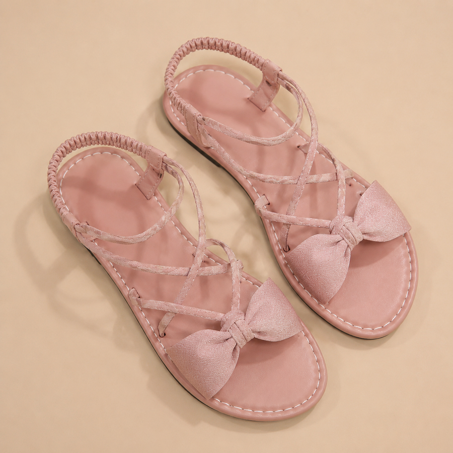 Sorella Bow Sandals - Pink