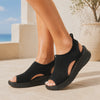 BLACK | Cloudstep Comfort Sandal black in motion