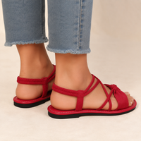 Sorella Bow Sandals - Red