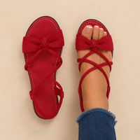 Sorella Bow Sandals - Red