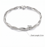 Atlas Steel Bracelet — dainty bracelet, view 5